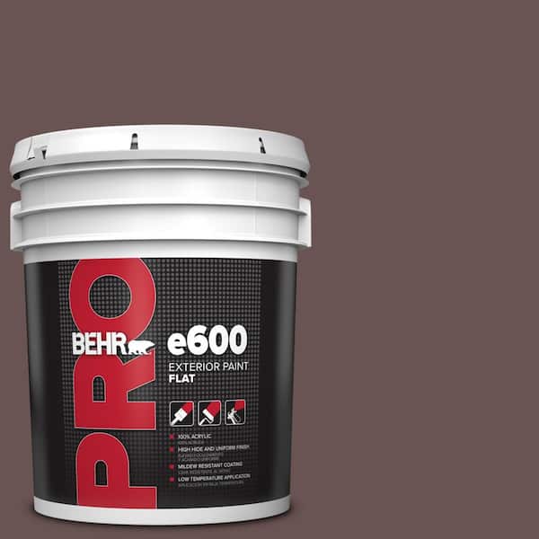 BEHR PRO 5 gal. #MQ1-42 Briar Wood Flat Exterior Paint