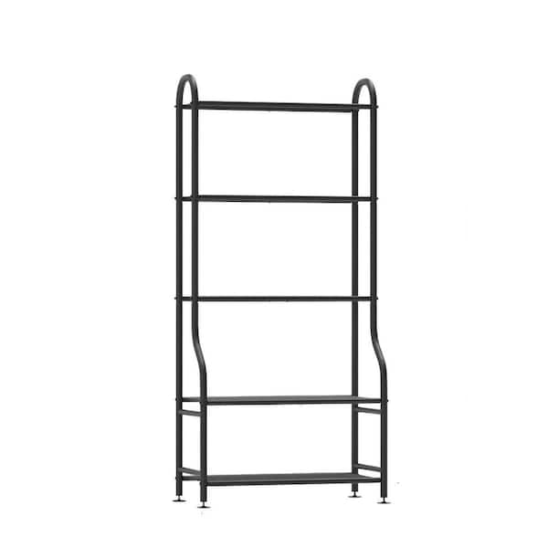 MOEPISY 5-Tier Metal Black Plant Stand Indoor Outdoor, Waterproof