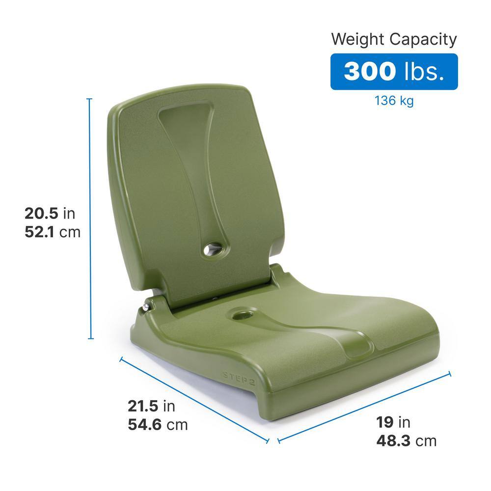 Olive Green Resin Foldable Portable Outdoor Chair