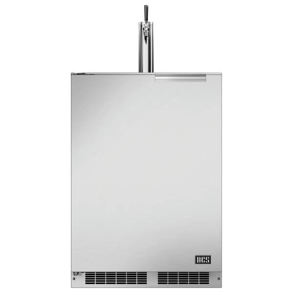 DCS 24 in. Kegorator Single Tap Right Hinge in Stainless Steel