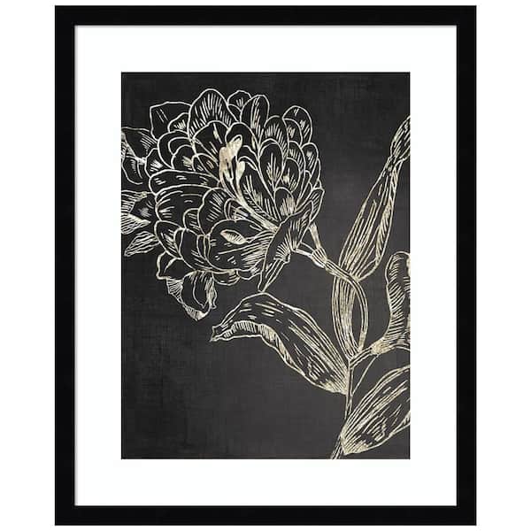 Amanti Art Golden Flower Folklore II by Asia Jensen 1-Piece Framed Giclee Animal Art Print 21 in. x 17 in.