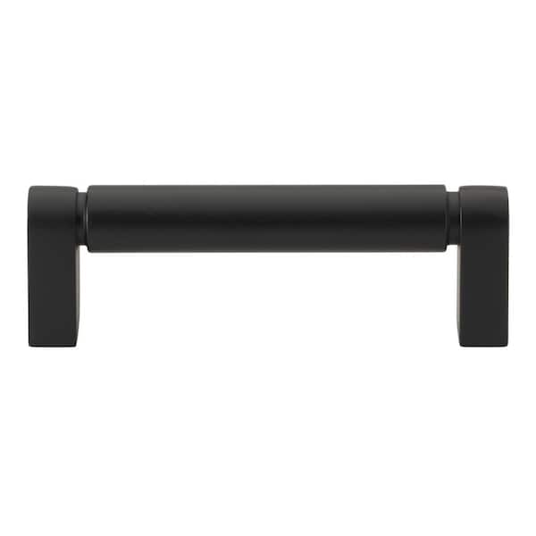 3-3/4 in. Center to Center Matte Black Smooth Bar Pull - 4787-96-MB