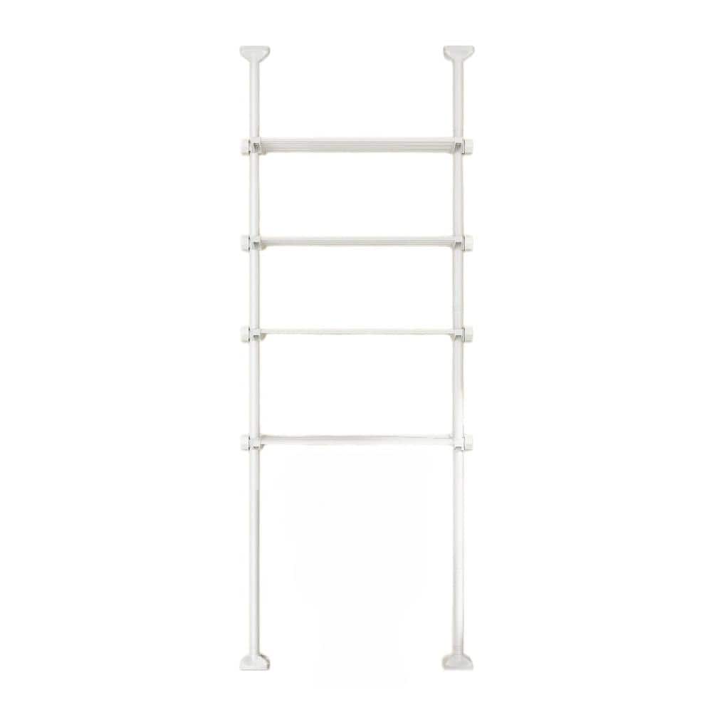 31 in. W x124 in. H Rectangular Metal  Medicine Cabinet without Mirror in White 4-Tier Adjustable Bathroom Organizer price history on PriceWatchPro