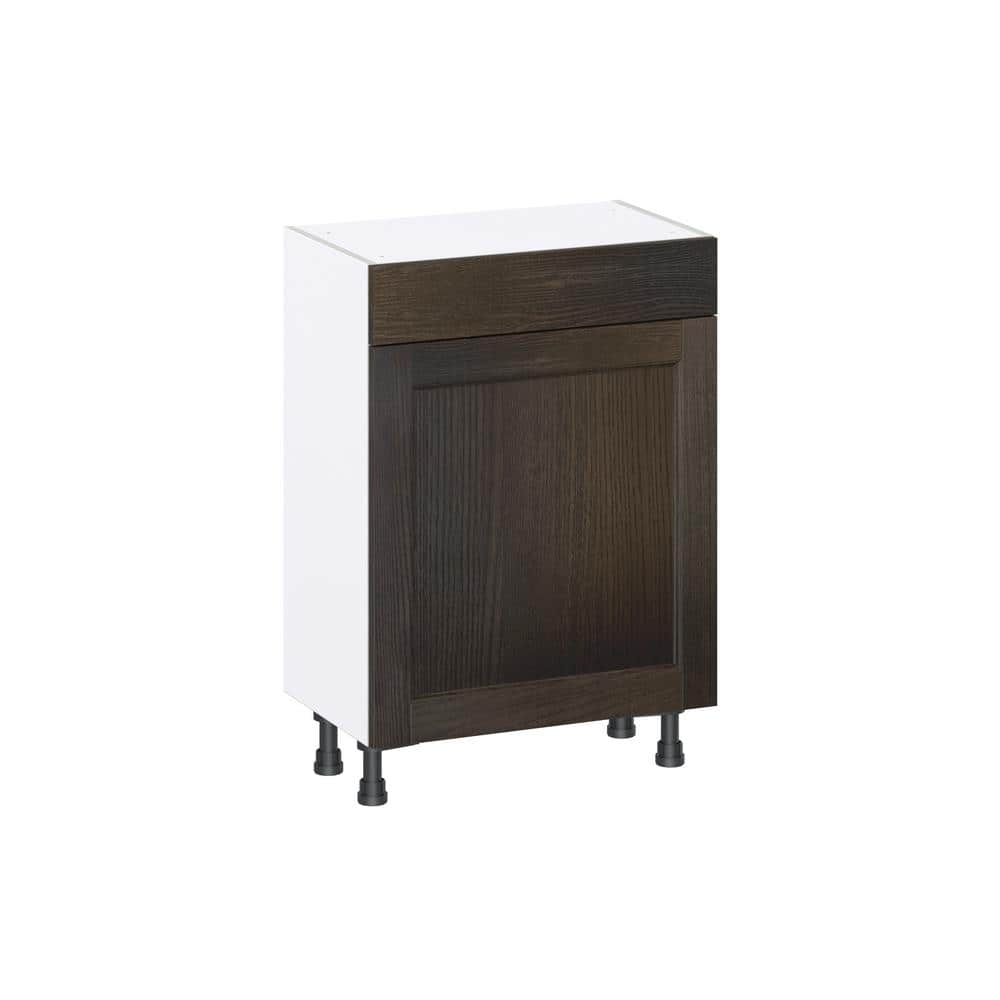 Georgetown 24 in. W x 14 in. D x 34.5 in. H Assembled Base Kitchen Cabinet in Chestnut with Drawer price history on PriceWatchPro