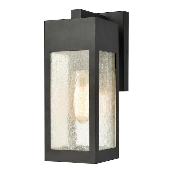 Titan Lighting Bristol Charcoal Outdoor Hardwired Wall Sconce with No Bulbs Included