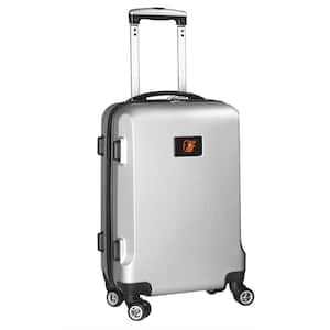 MLB Baltimore Orioles 21 in. Silver Carry-On Hardcase Spinner Suitcase