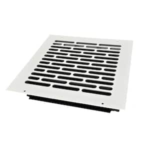 Vogue 10 in. x 10 in. White/Powder Coat, Wall or Ceiling Supply Vent, with Mounting Holes