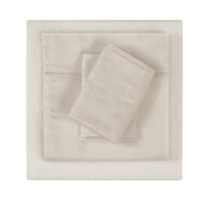 300TC Khaki Cotton Sateen King Pillowcase (Set of 2)