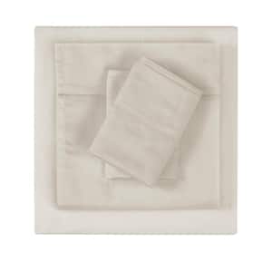 300TC Khaki Cotton Sateen Standard Pillowcase (Set of 2)