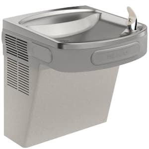 Wall Mount ADA Cooler Filtered Refrigerated Drinking Fountain Light Gray Granite