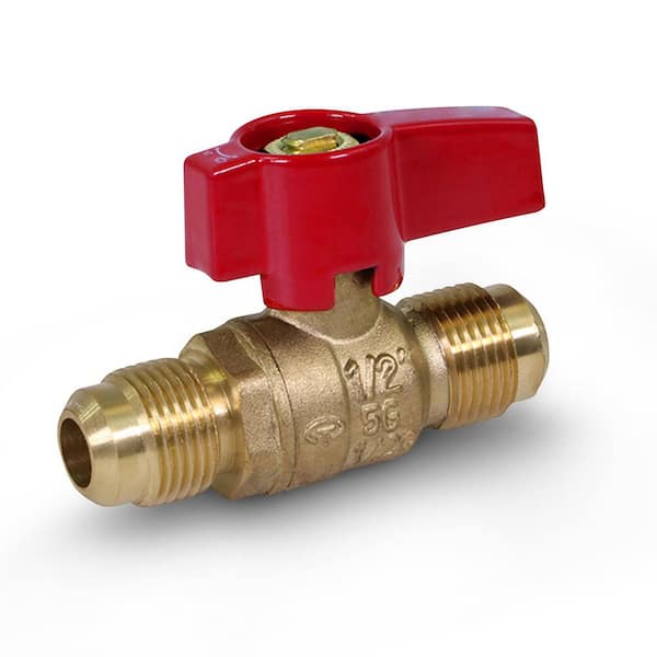 1/2 in. Flare x 1/2 in. Flare Brass Gas Ball Valve