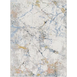 Lavadora Taupe Abstract 7 ft. x 9 ft. Indoor Area Rug