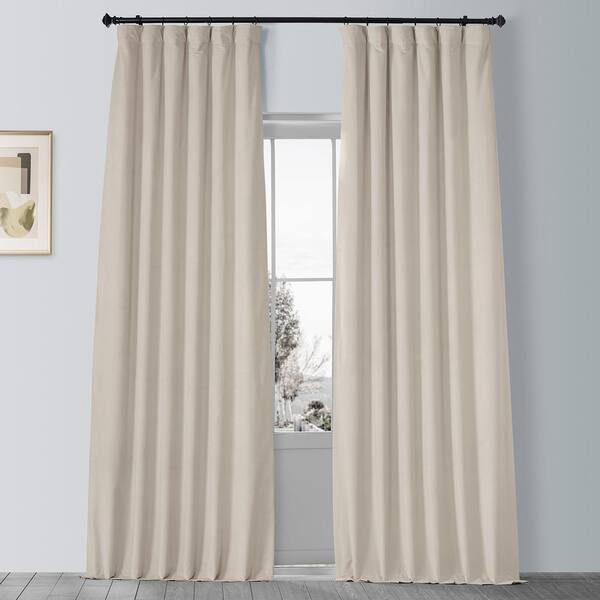 Exclusive Fabrics Furnishings Neutral, 84 Blackout Curtains Rod Pocket
