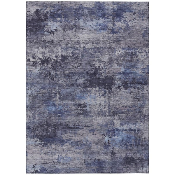 Chantille Machine Washable Indoor/Outdoor Abstract ACN2370 Blue 9 ft. x 12 ft. Area Rug