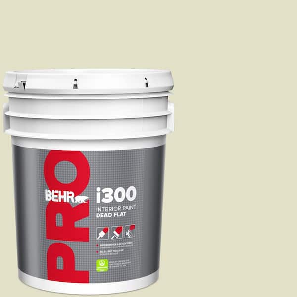 5 gal. #S340-2 Green Power Dead Flat Interior Paint
