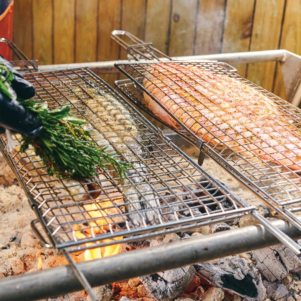 Tramontina Stainless Steel Grill Basket with Long Handle