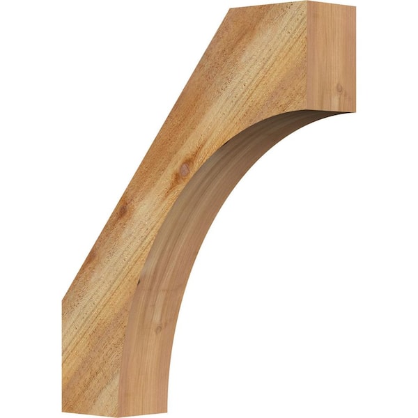 Ekena Millwork 4"W x 18"D x 22"H Westlake Rough Sawn Knee Brace, Western Red Cedar