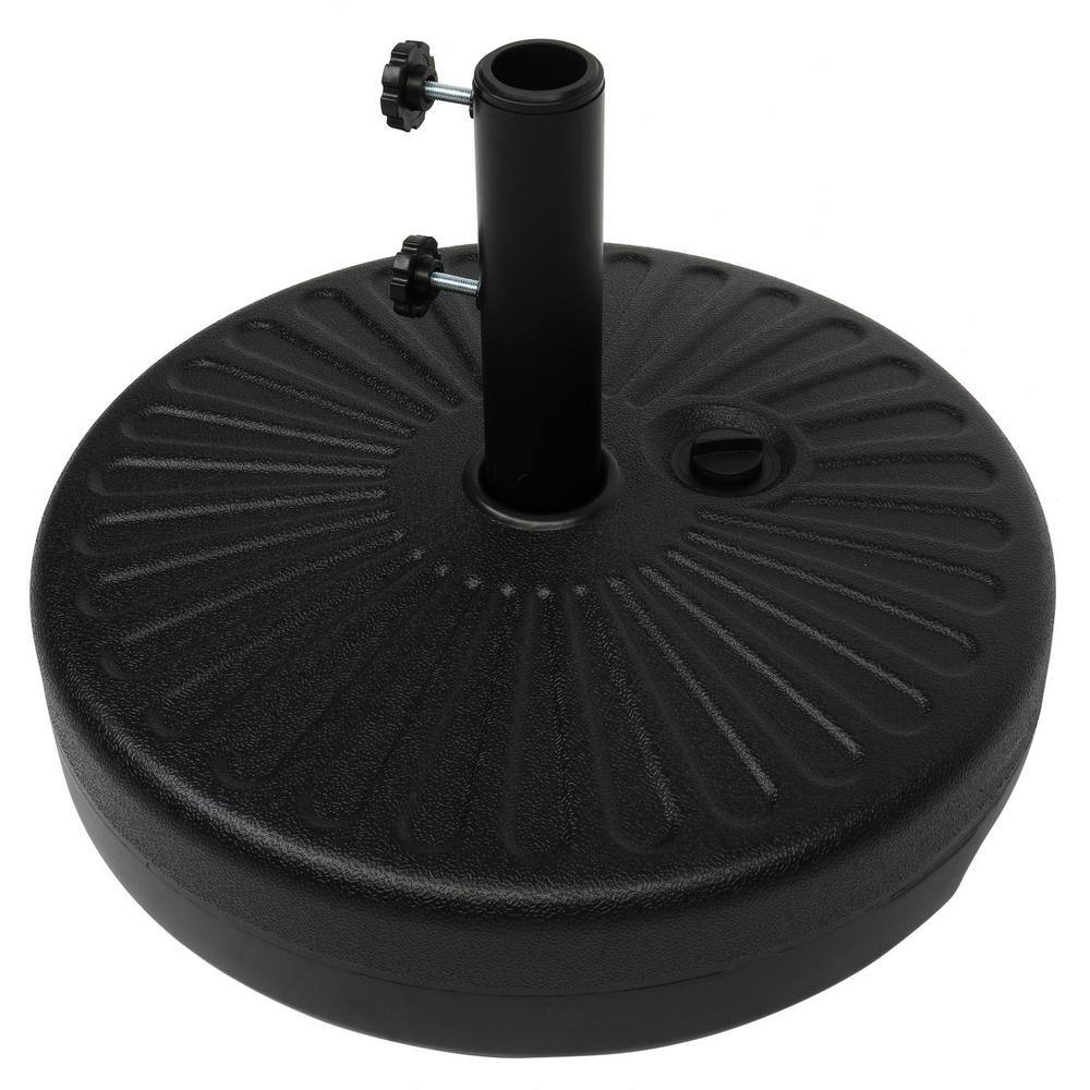 TIRAMISUBEST 4.6 lbs. HDPE Patio Umbrella Base in Black XYLGBRLABASER