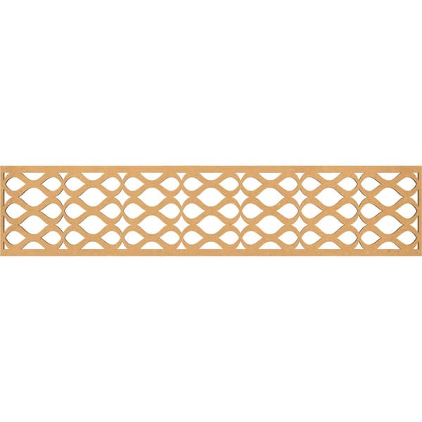 Ekena Millwork Somerset Fretwork 0.375 in. D x 46.75 in. W x 10 in. L MDF Wood Panel Moulding