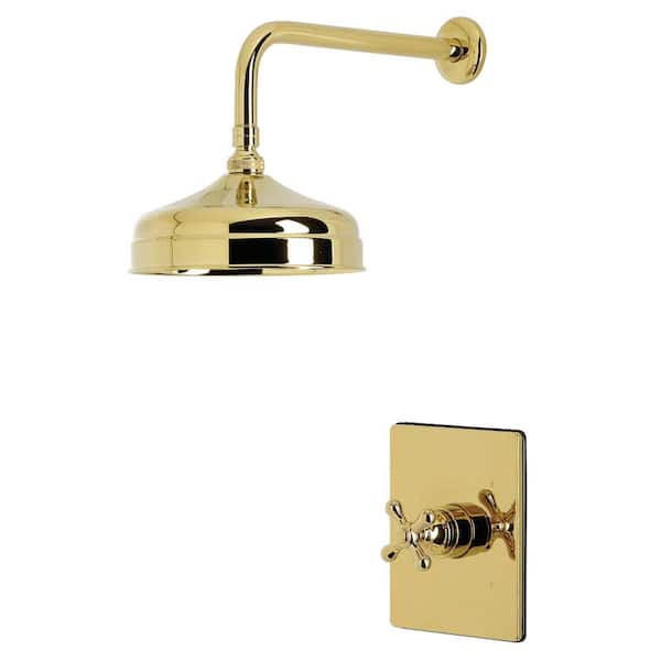 Restoration 1-Handle Shower Faucet 1.8 GPM in Polished Brass