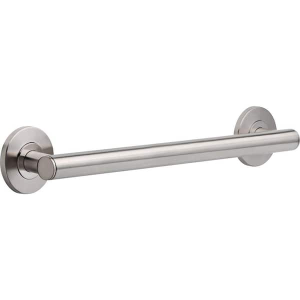 Delta Contemporary 18 in. x 1-1/4 in. Concealed Screw ADA-Compliant Decorative Grab Bar in Stainless