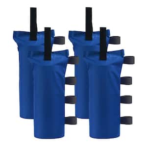Blue Polyester Heavy Duty Canopy Weight Sandbags (120 lbs.) without Sand for Pop up Canopy Tent (4-Pack)