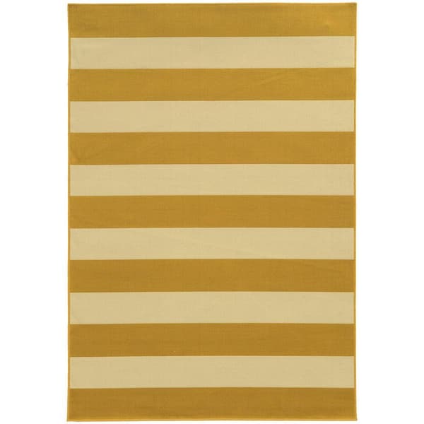 Home Decorators Collection Nantucket Goldenrod 5 ft. x 8 ft. Area Rug