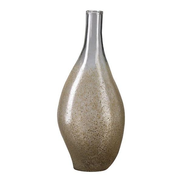 Filament Design Prospect 18.25 in. x 8 in. Clear And Mocha Vase