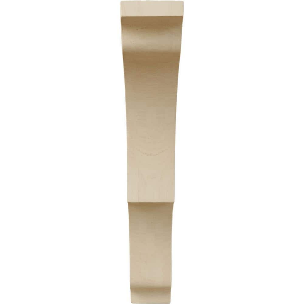 Medium Rubberwood Decorative Corbel Bracket, 1.75" x 7.5" x 10.5"