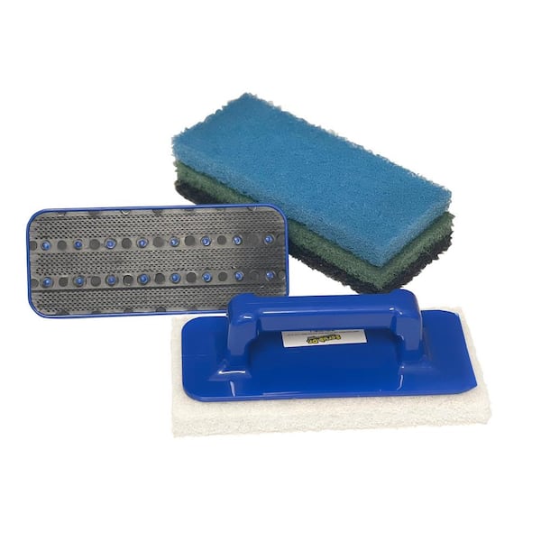 ScrubX 3079 Upright Scrubber Utility Pad Holder, Scrub Pad Holder, Plastic,  Grey, 4.5 x 10: : Industrial & Scientific