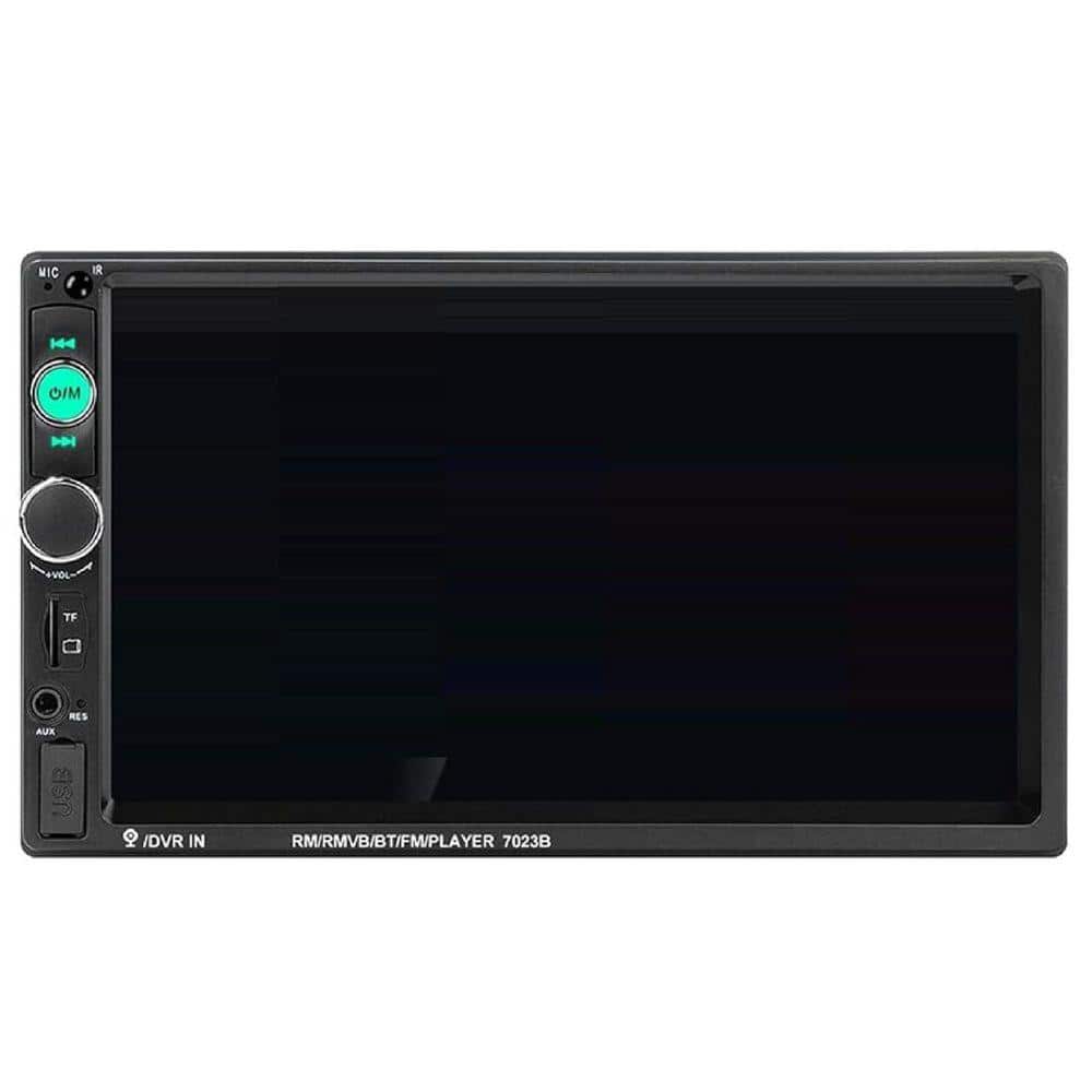 OBJLGEV Double Din Car Stereo 7 in. HD Touch Screen MP5 Player Bluetooth USB SD Aux-in Phone Interconnection with Backup Camera
