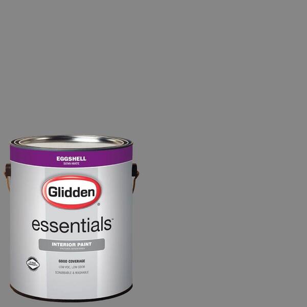 Glidden Essentials 1 gal. #HDGCN64U Seal Grey Eggshell Interior Paint
