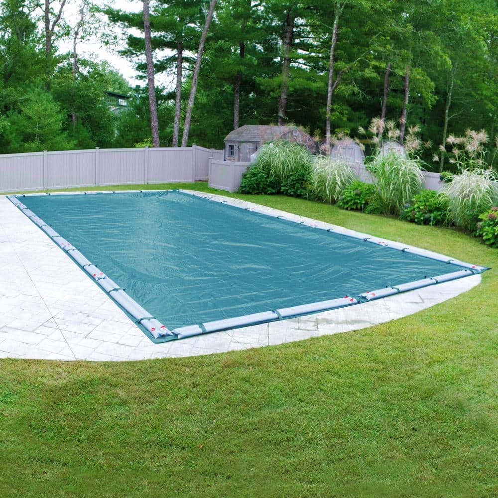 Pool Mate Guardian 16 ft. x 24 ft. Rectangular Teal Blue Winter Pool Cover  581624R The Home Depot