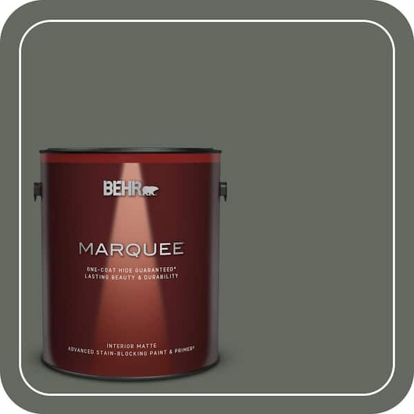 BEHR MARQUEE 1 gal. #N410-6 Pinecone Hill One-Coat Hide Matte Interior Paint & Primer