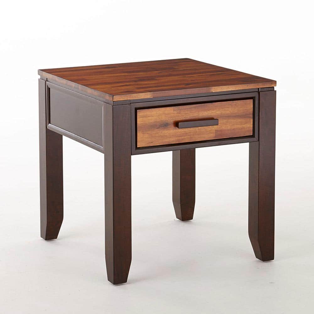 Abaco Modern 2 Tone Cherry End Table Ab600e The Home Depot