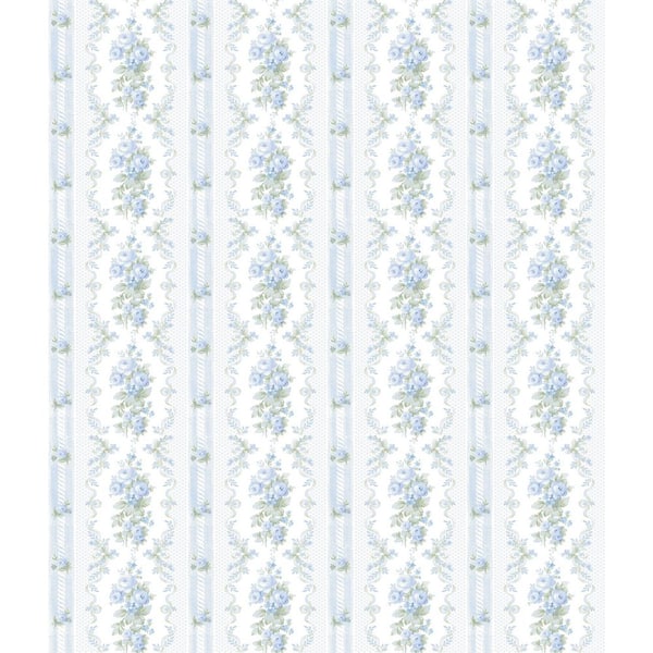 Dreamy Days Sweet Blue Peel and Stick Wallpaper Sample