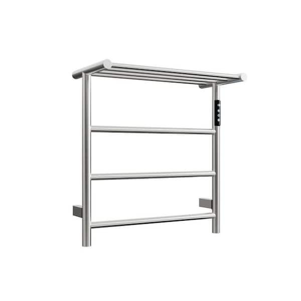 4-Bar Plug-In and Hardwire Towel Warmer in Brushed