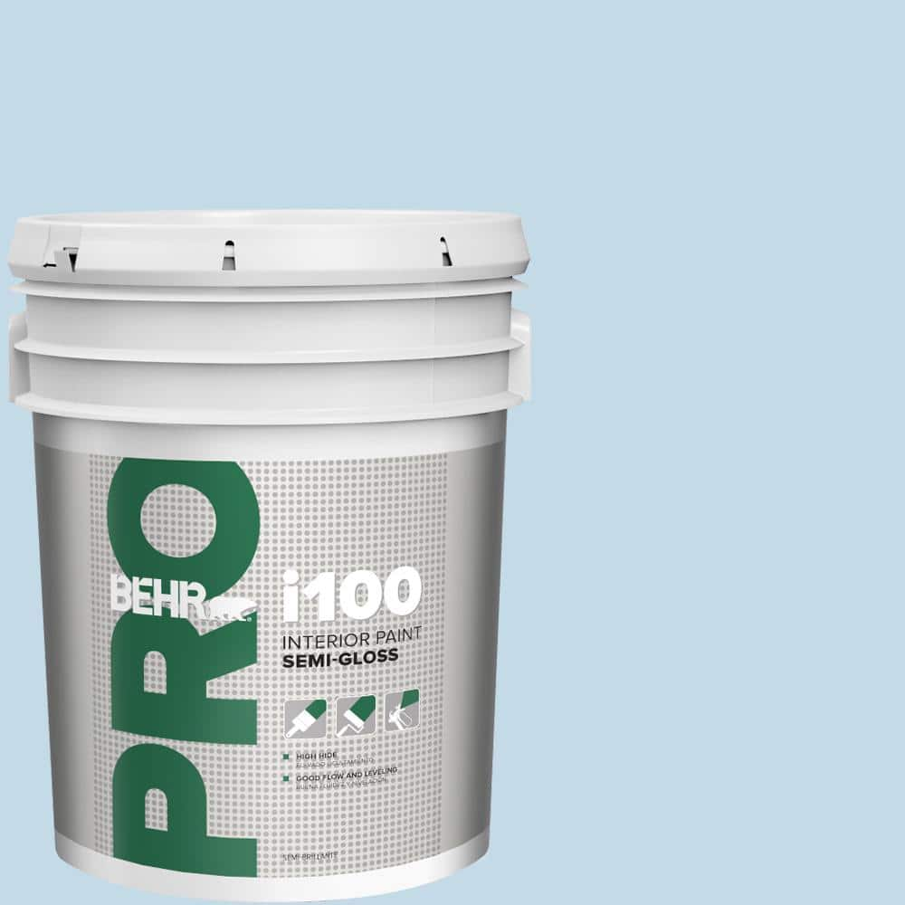 Behr Pro 5 Gal Hdc Ct 15 Summer Sky Semi Gloss Interior Paint Pr The Home Depot