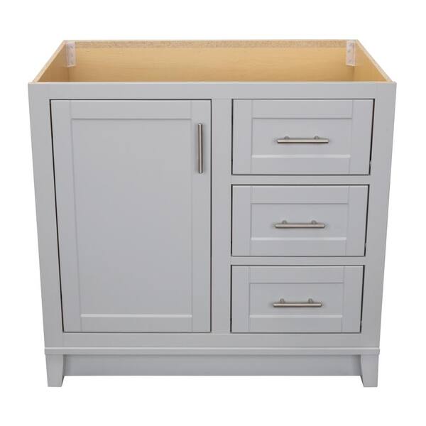Kinghurst 36 in. W x 21 in. D x 33.5 in. H Bathroom Vanity Cabinet Only in Dove Gray Kinghurst 36 in. W x 21 in. D x 33.5 in. H Bathroom Vanity Cabinet Only in Dove Gray