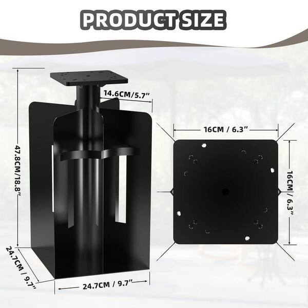 MOEPISY In-Ground Umbrella Base, 2200 lb. Capability Umbrella
