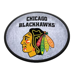 Chicago Blackhawks: Ice Rink - Oval Slimline Lighted Wall Sign 18"L x 14"W x 2.5"D