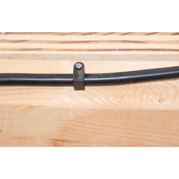 Gardner Bender 1/4 in. Black Plastic Staples for Coaxial Cable with  Zinc-Plated Nail (25-Pack) PSB-1650 - The Home Depot