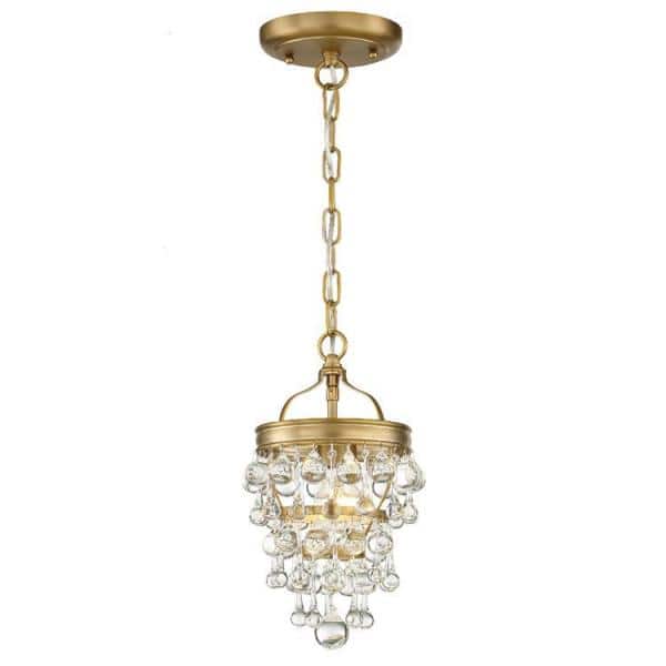 3-Light 13.8 in. Round Coastal Capiz Shells Tiered Antique Gold Chandelier  With Natural Seashell