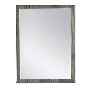 Nova Domus Asus Elm Grey 33.4 in. W x 39.3 in. H Modern Rectangle Wood Framed Mirror