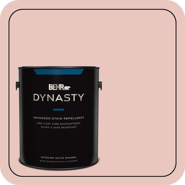 BEHR DYNASTY 1 gal. #S160-1 Iced Cherry Satin Enamel Interior Stain-Blocking Paint and Primer