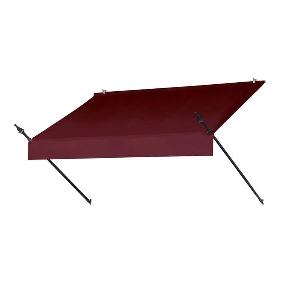 Awnings in a Box 6 ft. Designer Manually Retractable Awning (36.5 in. Projection) in Burgundy, Red -  3020767