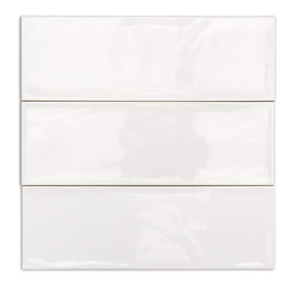 Ivy Hill Tile Pallet of Pier White 4 in. x 12 in. Polished Ceramic