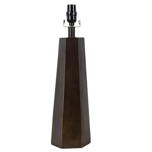 Hampton Bay Mix and Match 20 in. H Dark Boardwalk Table Lamp Base
