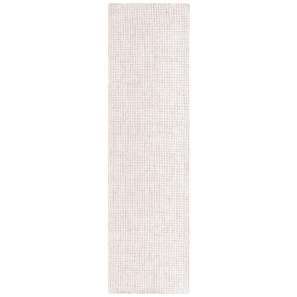 SAFAVIEH Abstract Ivory/Beige 2 ft. x 8 ft. Geometric Gradient Runner Rug