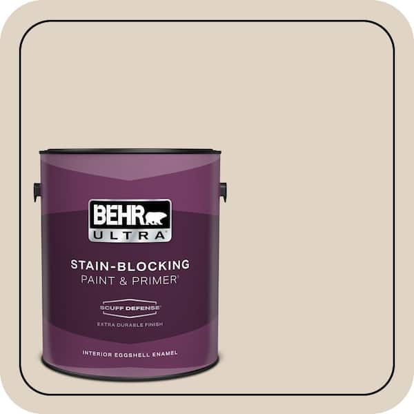 BEHR ULTRA 1 gal. #PWN-42 Parisian Taupe Extra Durable Eggshell Enamel Interior Paint & Primer